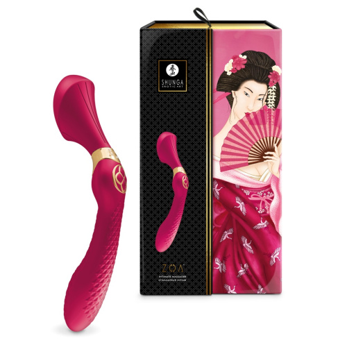 Shunga - Zoa Intimate Massager - Вібратор (малиновий)